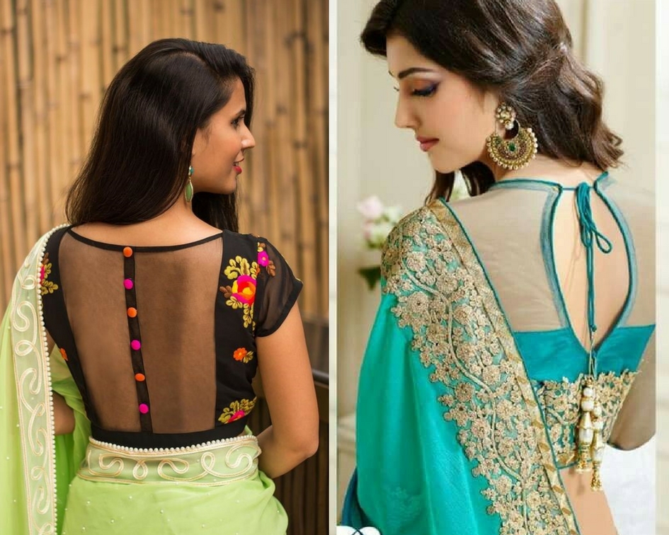 Back neck blouse- modelling agencies in mumbai